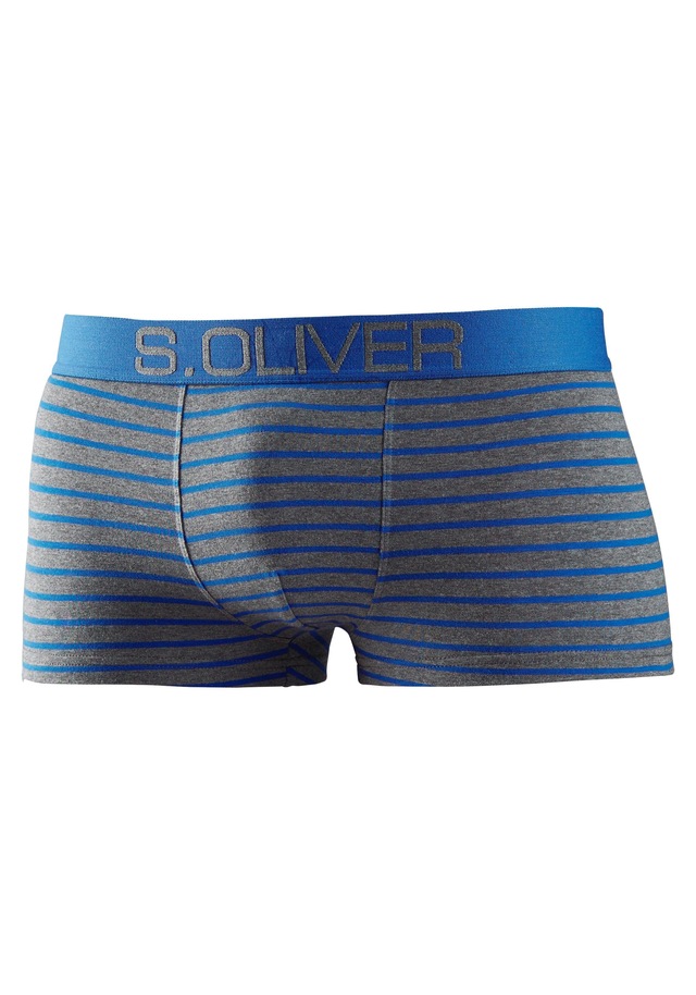 s.Oliver Hipster Packung, 4 Stk. knapp sitzende Boxershorts für Herren aus Baumwoll-Mix