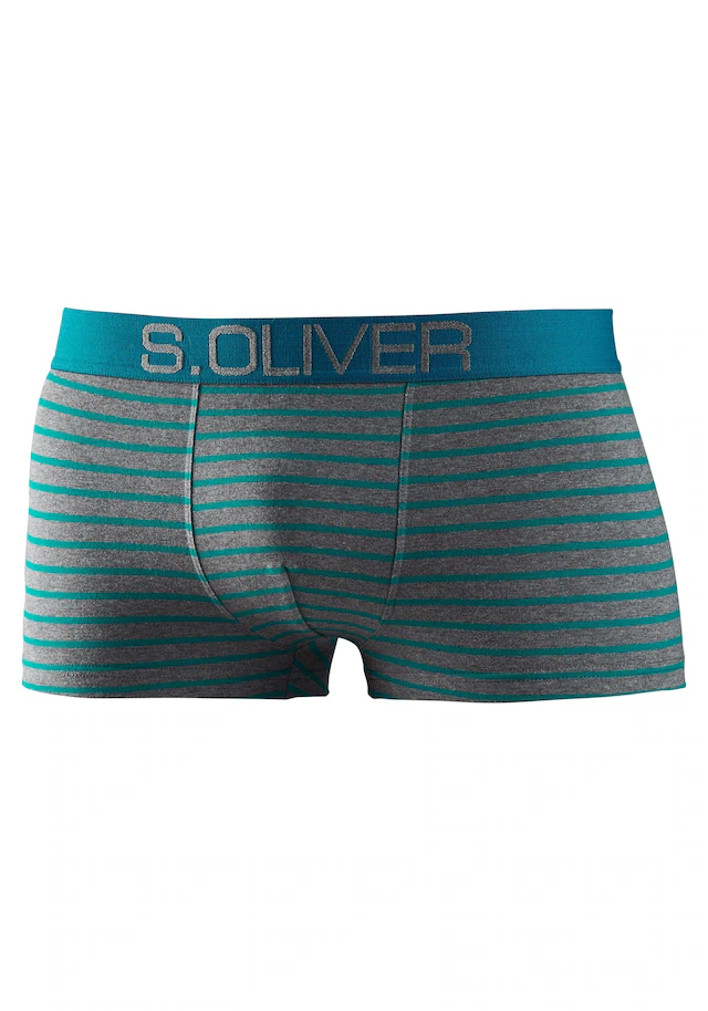 s.Oliver Hipster Packung, 4 Stk. knapp sitzende Boxershorts für Herren aus Baumwoll-Mix