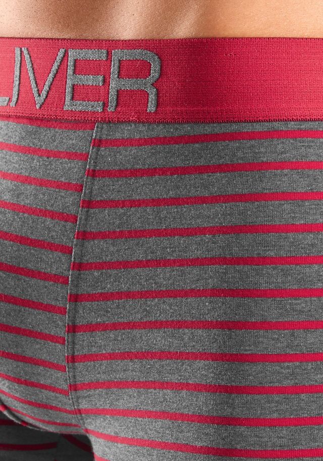 s.Oliver Hipster Packung, 4 Stk. knapp sitzende Boxershorts für Herren aus Baumwoll-Mix