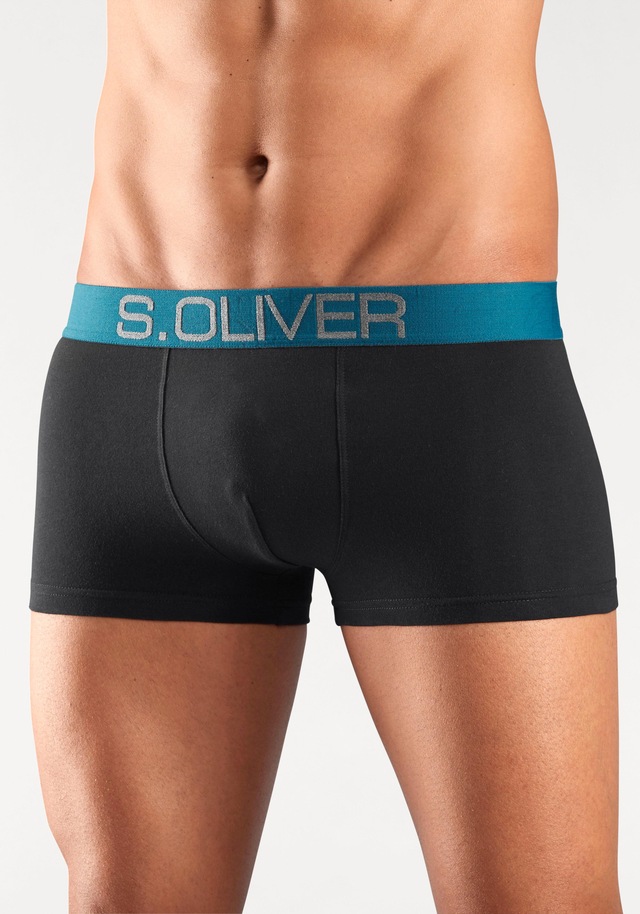 s.Oliver Hipster Packung, 4 Stk. knapp sitzende Boxershorts für Herren aus Baumwoll-Mix