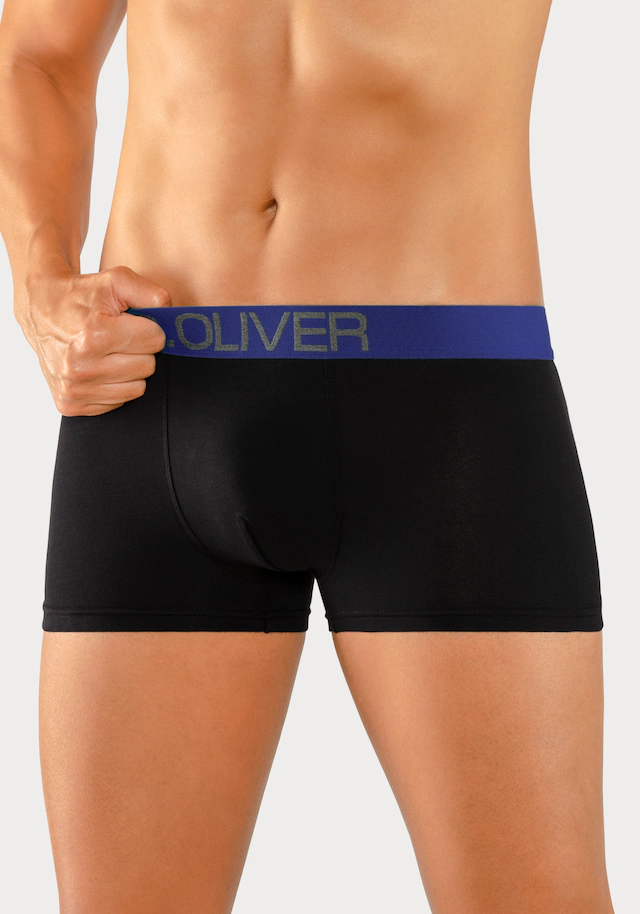 s.Oliver Hipster Packung, 4 Stk. knapp sitzende Boxershorts für Herren aus Baumwoll-Mix