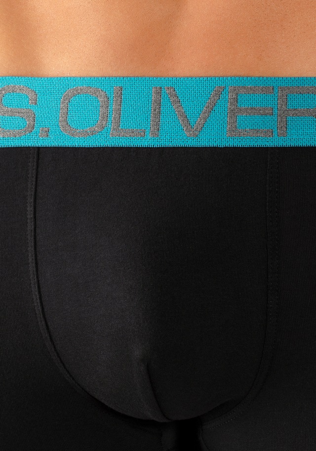 s.Oliver Hipster Packung, 4 Stk. knapp sitzende Boxershorts für Herren aus Baumwoll-Mix