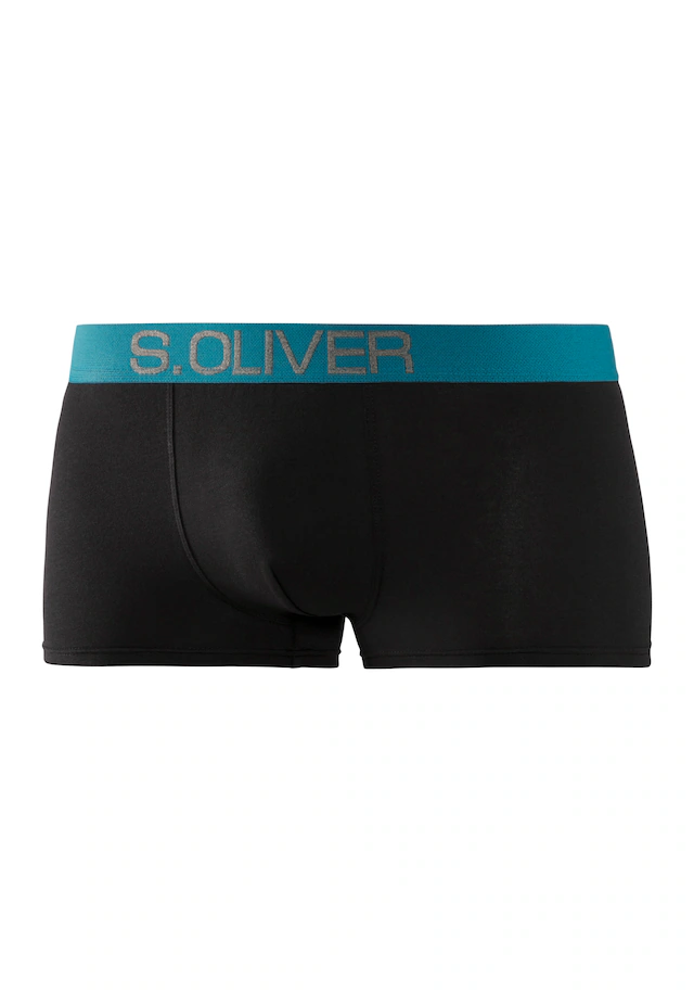 s.Oliver Hipster Packung, 4 Stk. knapp sitzende Boxershorts für Herren aus Baumwoll-Mix