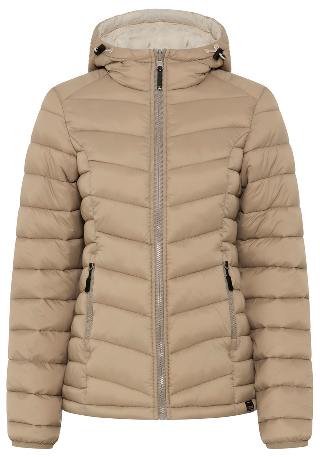 Polarino Steppjacke mit Kapuze Übergangsjacke für kühle Tage, aus leichtem Webmaterial