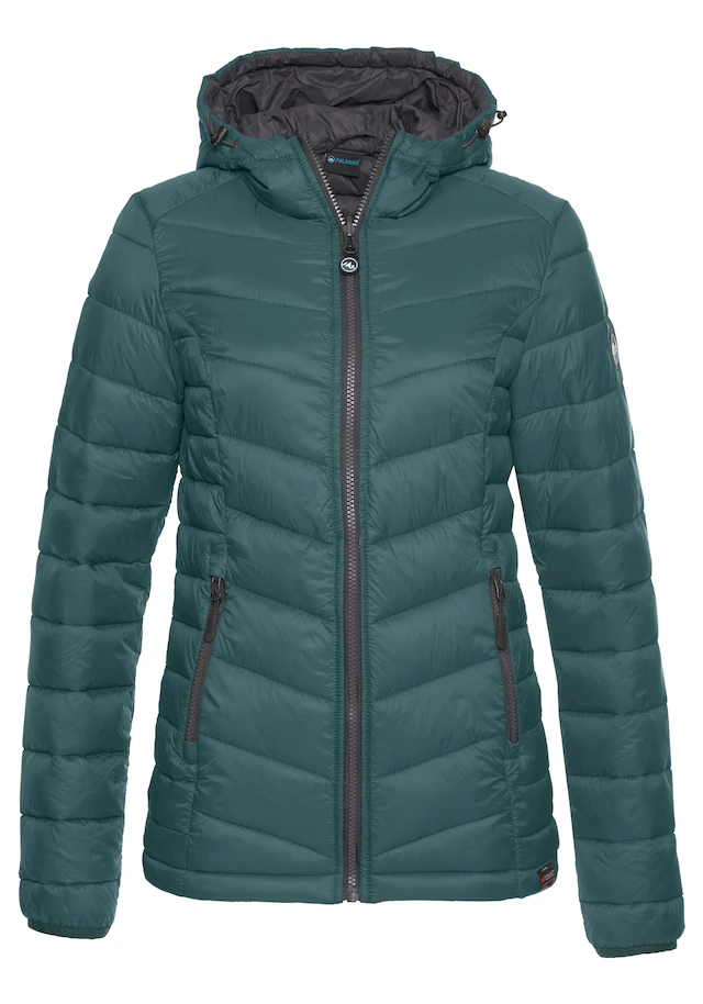 Polarino Steppjacke mit Kapuze Übergangsjacke für kühle Tage, aus leichtem Webmaterial