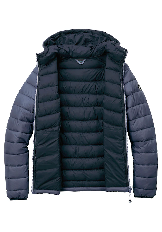 Polarino Steppjacke mit Kapuze Übergangsjacke für kühle Tage, aus leichtem Webmaterial