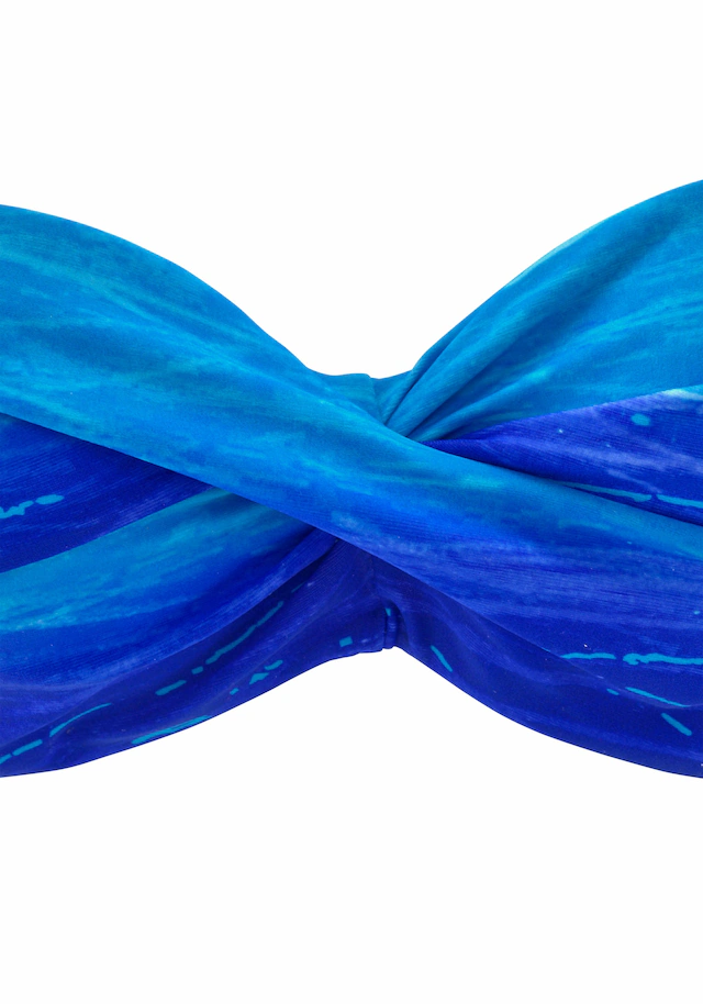 LASCANA Bügel-Bandeau-Bikini mit Farbverlauf in Batik-Optik