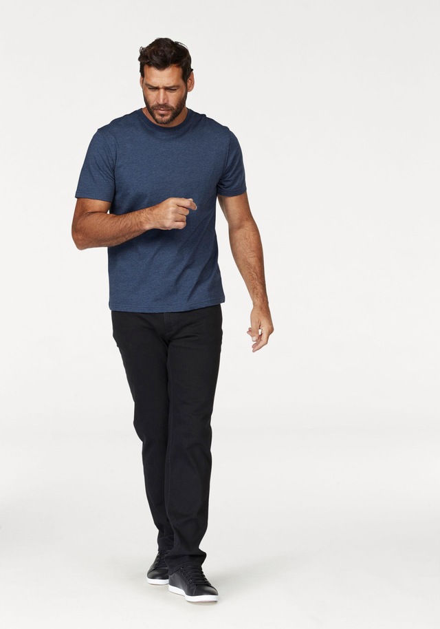 Man's World Rundhalsshirt 2er-Pack, Kurzarm, Basic-Stil, aus Baumwollmischung, 2er-Pack