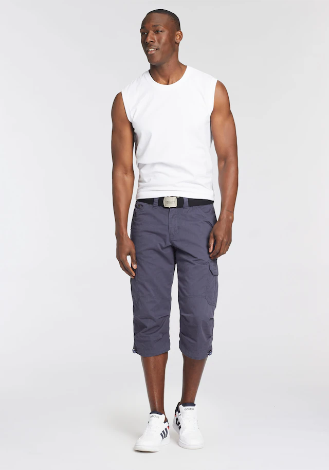 Man's World Muscleshirt Packung, 3er-Pack, 3 Stk. ärmellos, Basic-Stil, unifarben, Rundhalsausschnitt