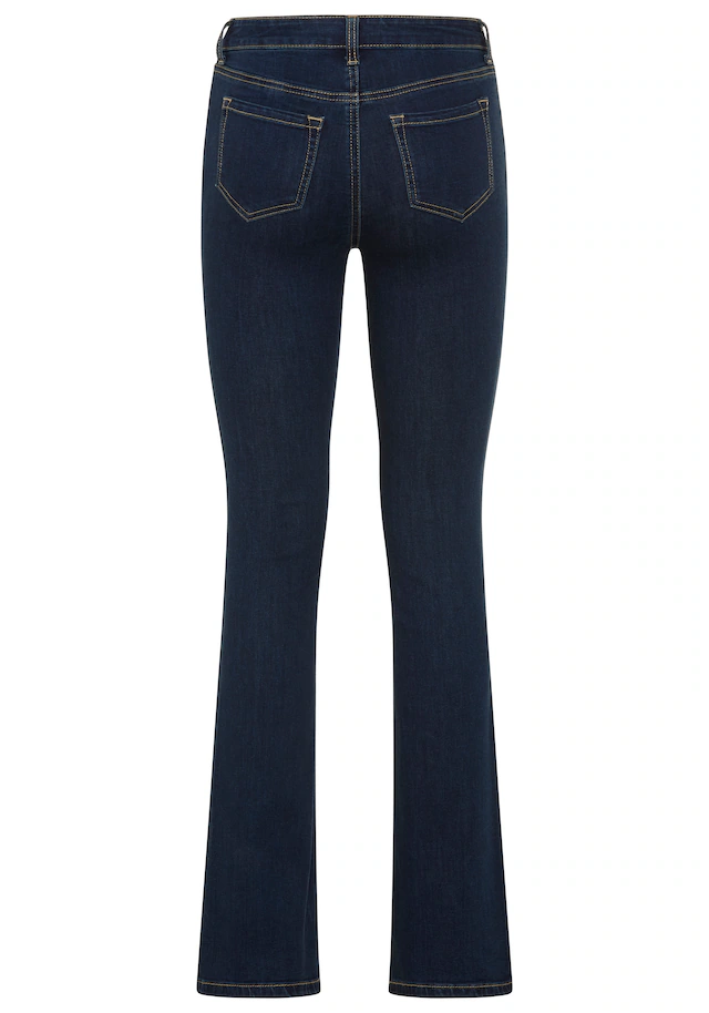 Arizona Bootcut-Jeans »Ultra-Stretch« normale Passform, Baby-Bootcut, Used-Look-Waschung
