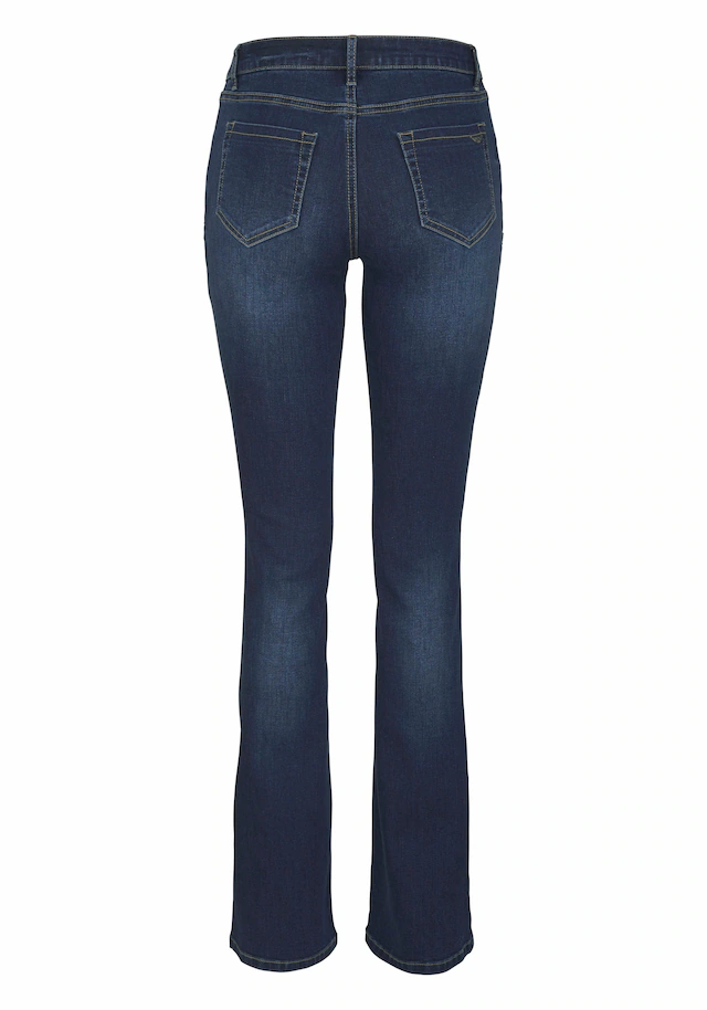 Arizona Bootcut-Jeans »Ultra-Stretch« normale Passform, Baby-Bootcut, Used-Look-Waschung