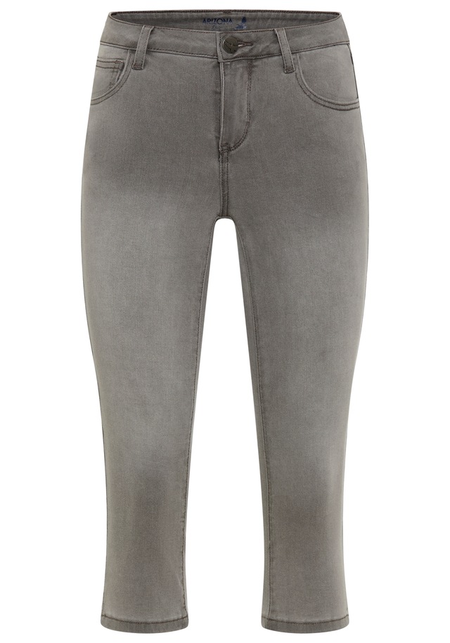 Arizona Caprijeans »Ultra-Stretch« extra-enger Schnitt, modischer Beinabschluss mit Schlitz