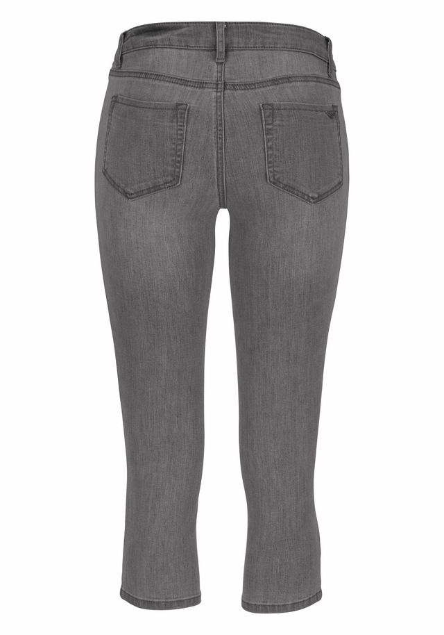 Arizona Caprijeans »Ultra-Stretch« extra-enger Schnitt, modischer Beinabschluss mit Schlitz
