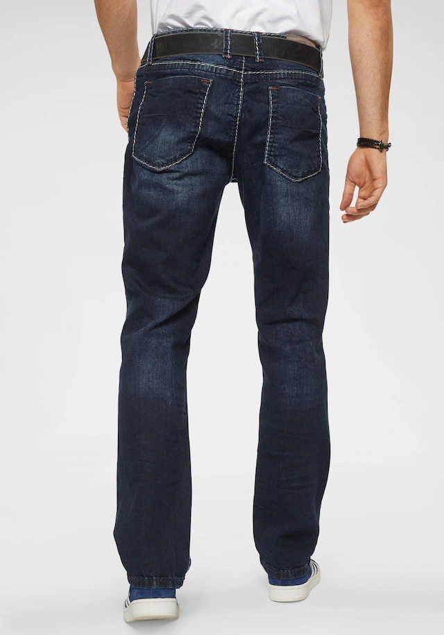 CAMP DAVID Straight-Jeans »NI:CO:R611« mit markanten Steppnähten
