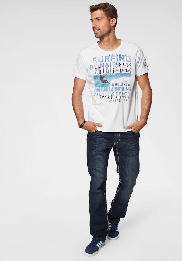 CAMP DAVID Straight-Jeans »NI:CO:R611« mit markanten Steppnähten