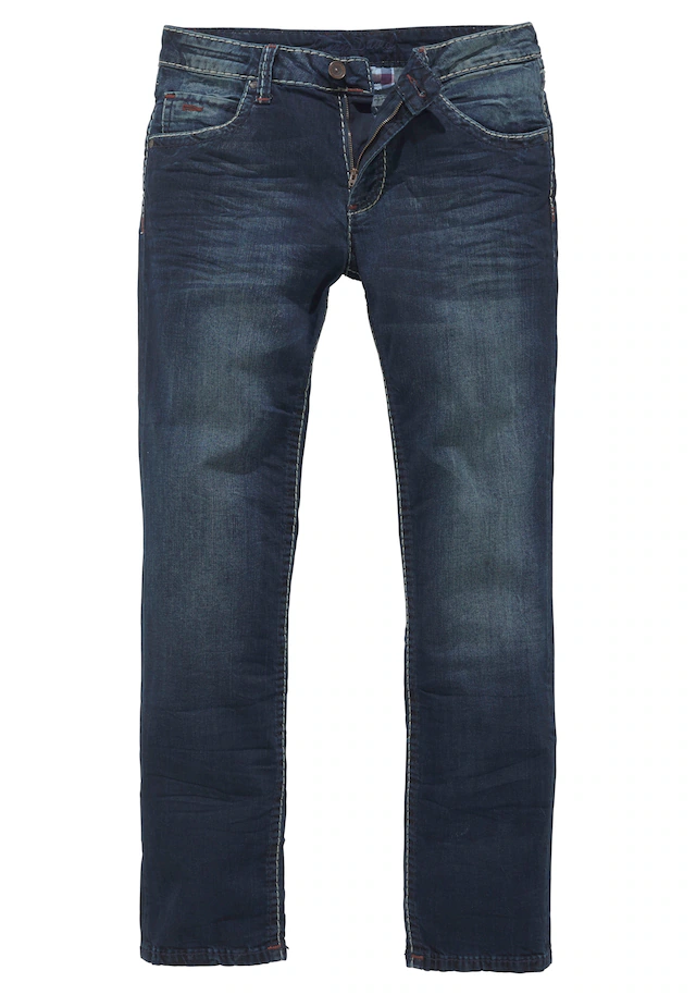 CAMP DAVID Straight-Jeans »NI:CO:R611« mit markanten Steppnähten