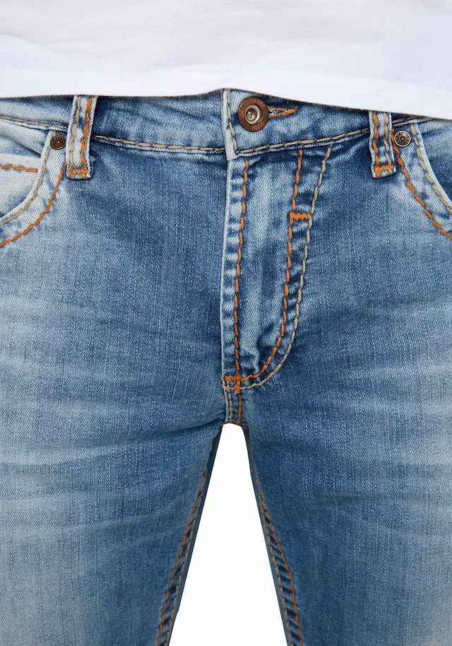 CAMP DAVID Straight-Jeans »NI:CO:R611« mit markanten Steppnähten