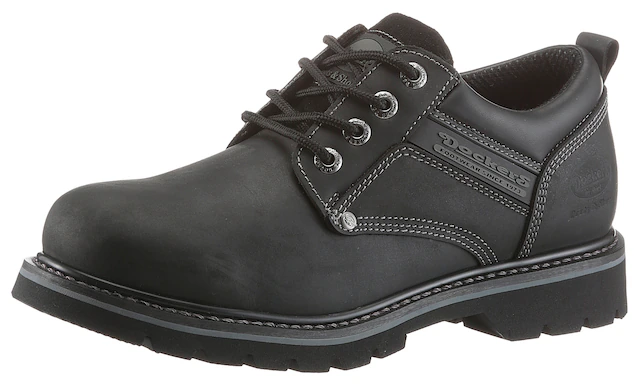 Dockers by Gerli Schnürschuh Trekkingschuh, Trachtenschuh mit Kontrast-Rahmennaht