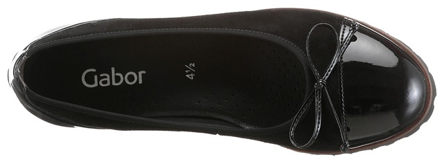 Gabor Ballerina Flats, Chunky Slipper mit komfortablem Gummieinfass