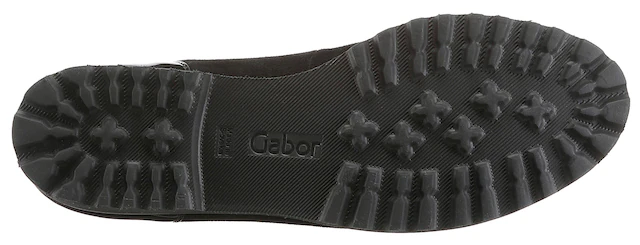 Gabor Ballerina Flats, Chunky Slipper mit komfortablem Gummieinfass