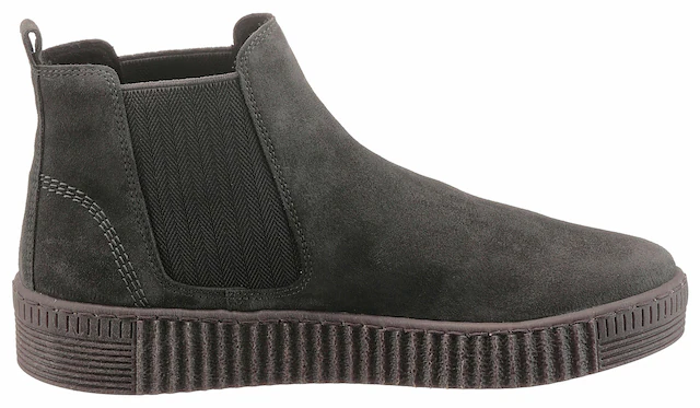 Gabor Chelseaboots , Plateau, Stiefelette, Schlupfschuh mit dezenten Kontrastnähten