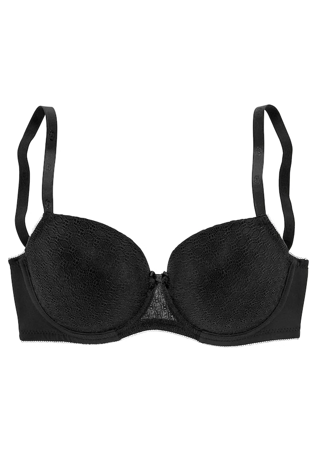 LASCANA Schalen-BH », Bügel-BH, Dirndl-BH« mit graphischer Spitze, Dessous
