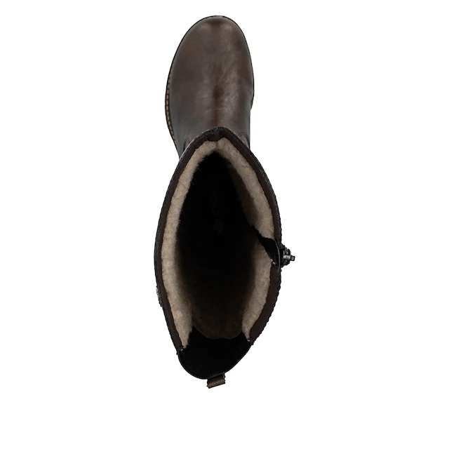 Rieker Winterstiefel , Langschaftstiefel, Winterstiefel im klassischen Look, TEX-Membran