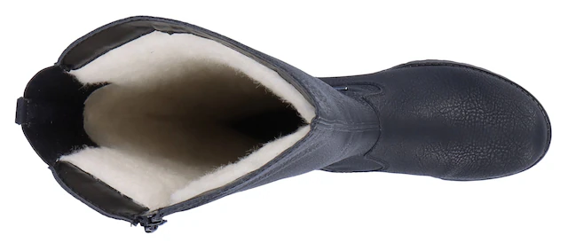 Rieker Winterstiefel , Langschaftstiefel, Winterstiefel im klassischen Look, TEX-Membran