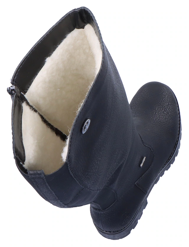 Rieker Winterstiefel , Langschaftstiefel, Winterstiefel im klassischen Look, TEX-Membran