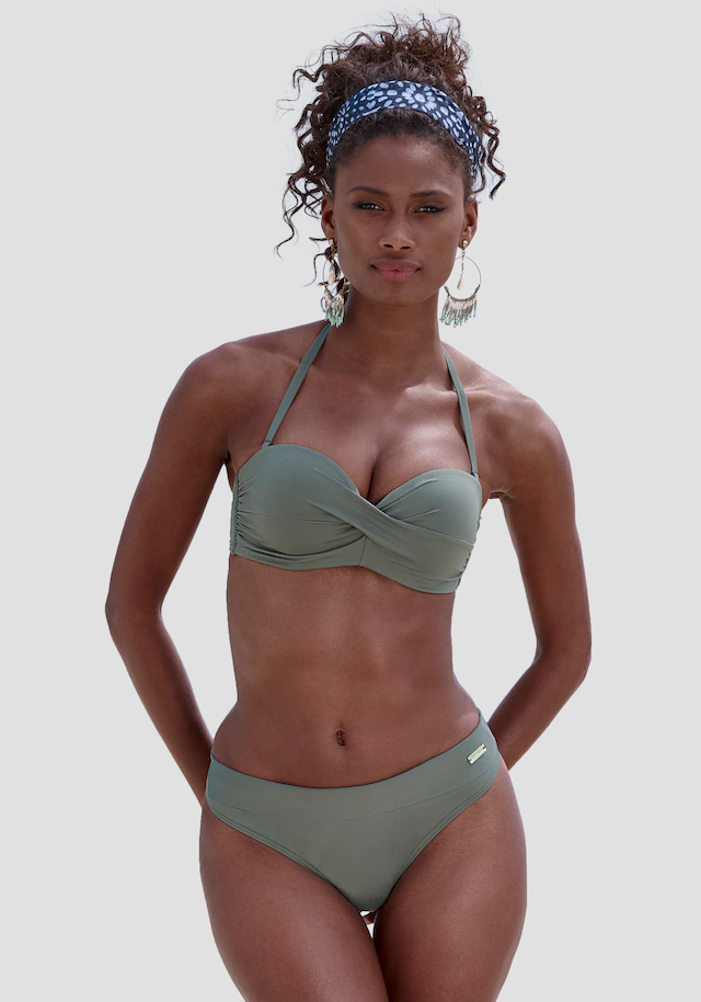 LASCANA Bügel-Bandeau-Bikini-Top »Italy« mit seitlichen Stäbchen