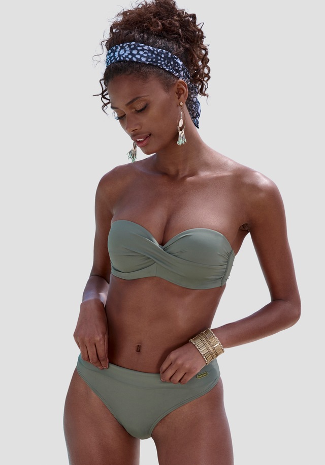 LASCANA Bügel-Bandeau-Bikini-Top »Italy« mit seitlichen Stäbchen
