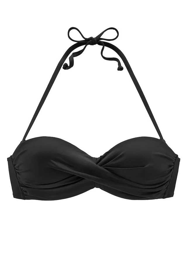 LASCANA Bügel-Bandeau-Bikini-Top »Italy« mit seitlichen Stäbchen