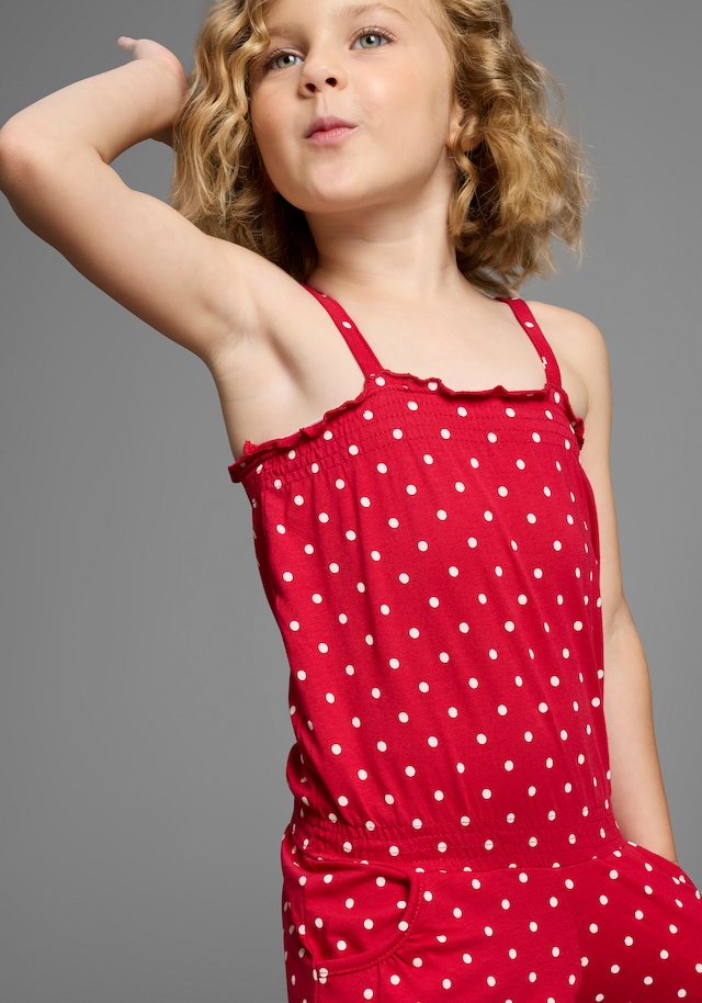 KIDSWORLD Kurzoverall »für kleine Mädchen« niedlich gepunktet