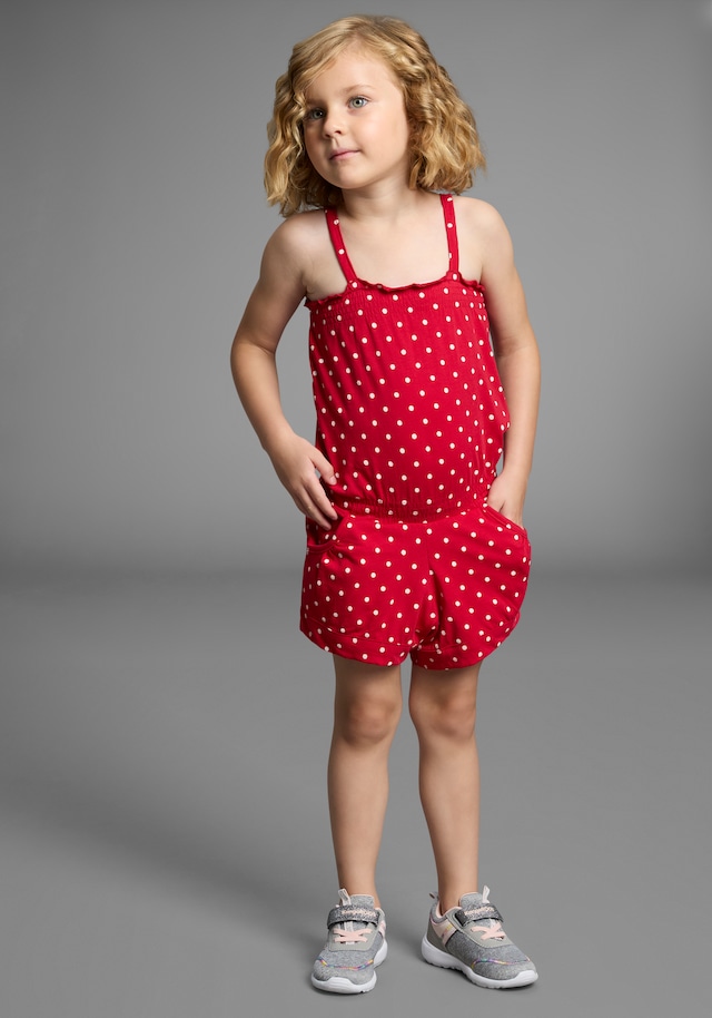 KIDSWORLD Kurzoverall »für kleine Mädchen« niedlich gepunktet