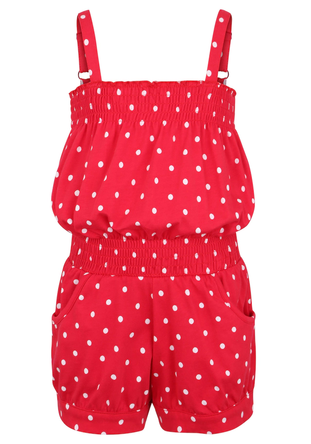 KIDSWORLD Kurzoverall »für kleine Mädchen« niedlich gepunktet