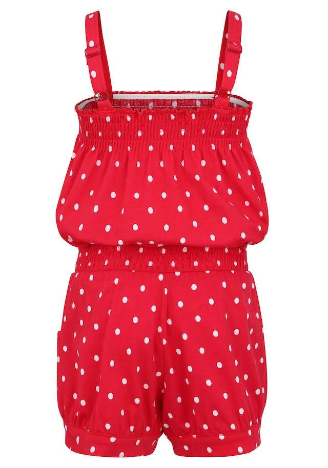 KIDSWORLD Kurzoverall »für kleine Mädchen« niedlich gepunktet