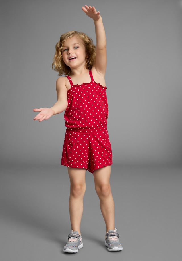 KIDSWORLD Kurzoverall »für kleine Mädchen« niedlich gepunktet
