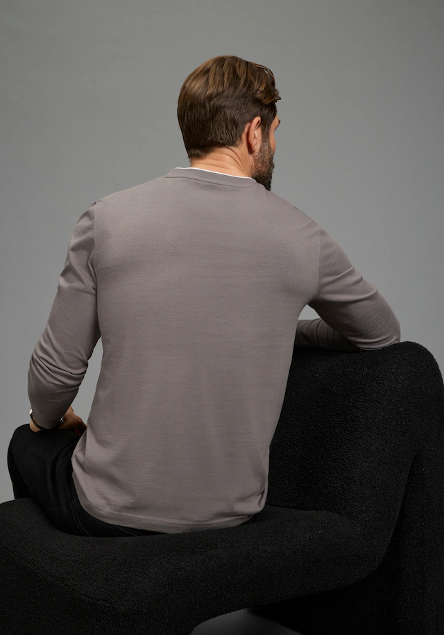 Man's World Langarmshirt »neue Farbe!« Langarm, bedruckt, Rundhalsausschnitt, aus 100% Baumwolle
