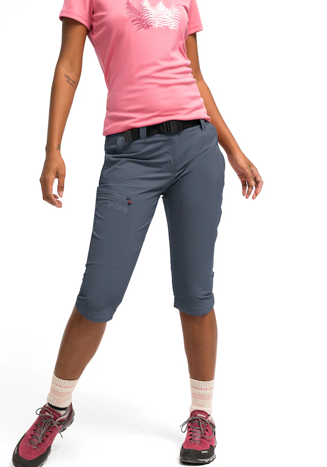 Maier Sports Caprihose »Inara slim 3/4« Damen Wanderhose, atmungsaktive Outdoorhose, 3/4 Hose mit 3 Taschen