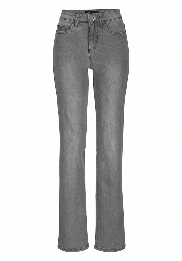 Arizona Bootcut-Jeans »Comfort-Fit« ausgestellte Beinform, mit Eingrifftaschen, High-Waist