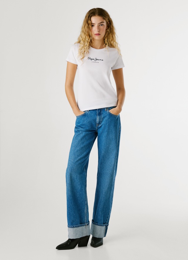 Pepe Jeans T-Shirt »NEW VIRGINIA« mit Logo-Print