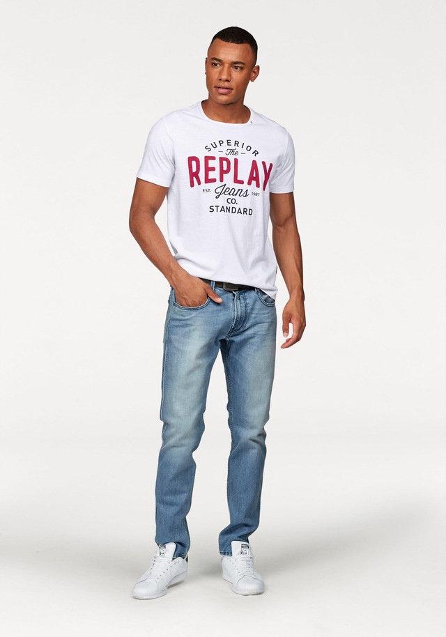 Replay T-Shirt mit Markendruck