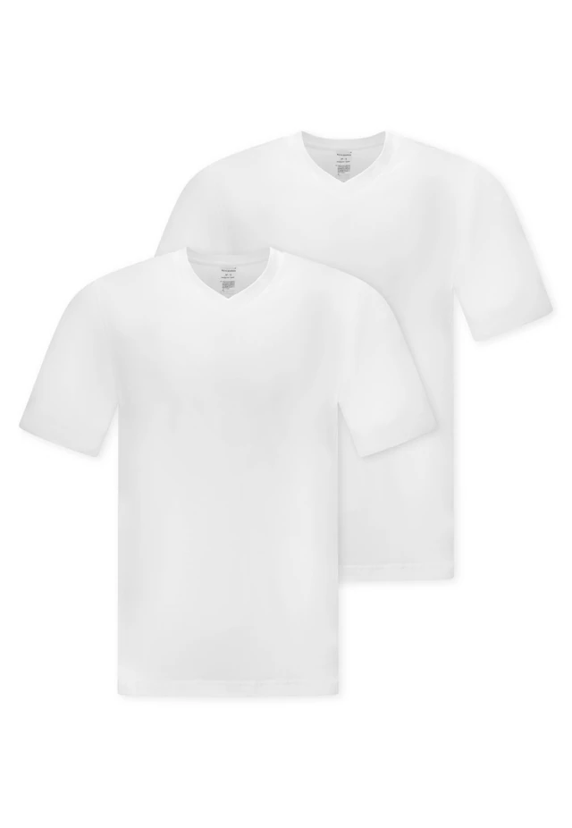 Schiesser V-Shirt »Essentials« 2er-Pack, mit V-Ausschnitt
