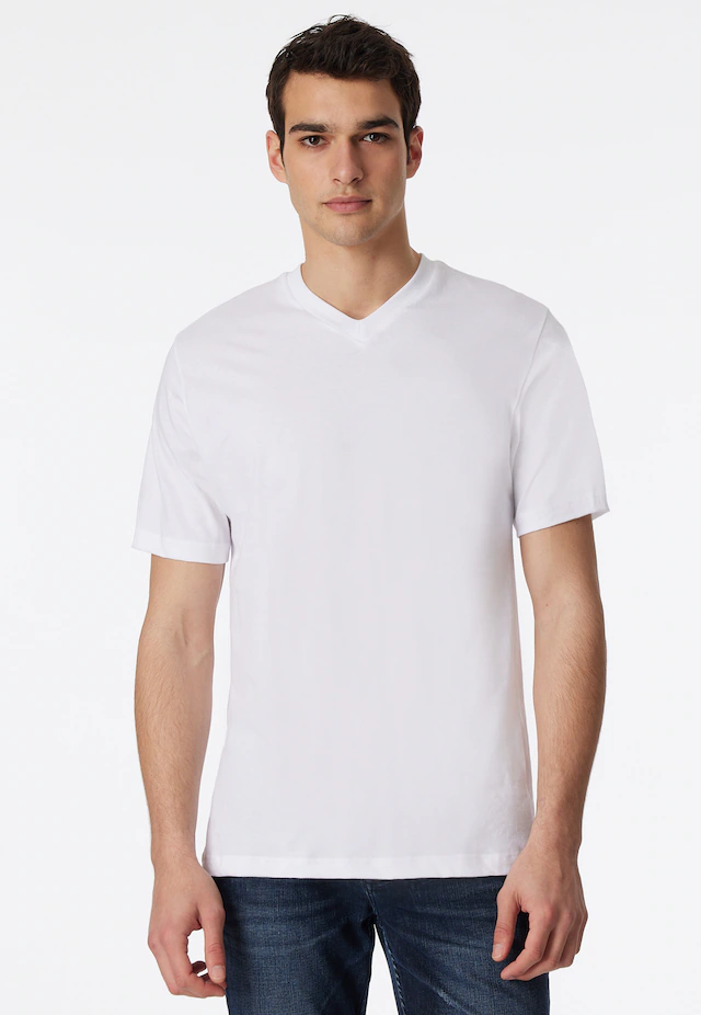 Schiesser V-Shirt »Essentials« 2er-Pack, mit V-Ausschnitt