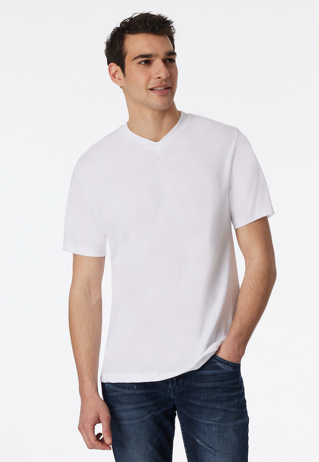 Schiesser V-Shirt »Essentials« 2er-Pack, mit V-Ausschnitt