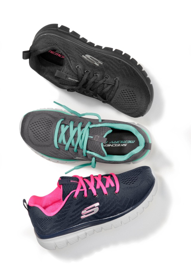 Skechers Sneaker »Graceful - Get Connected« Freizeitschuh, Halbschuh, Schnürschuh für die Maschinenwäsche geeignet