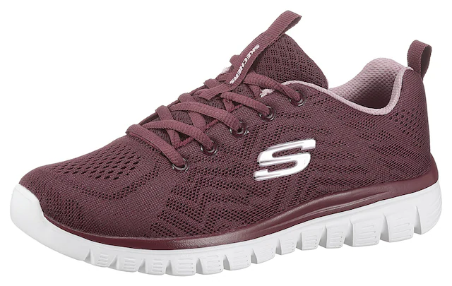 Skechers Sneaker »Graceful - Get Connected« Freizeitschuh, Halbschuh, Schnürschuh für die Maschinenwäsche geeignet