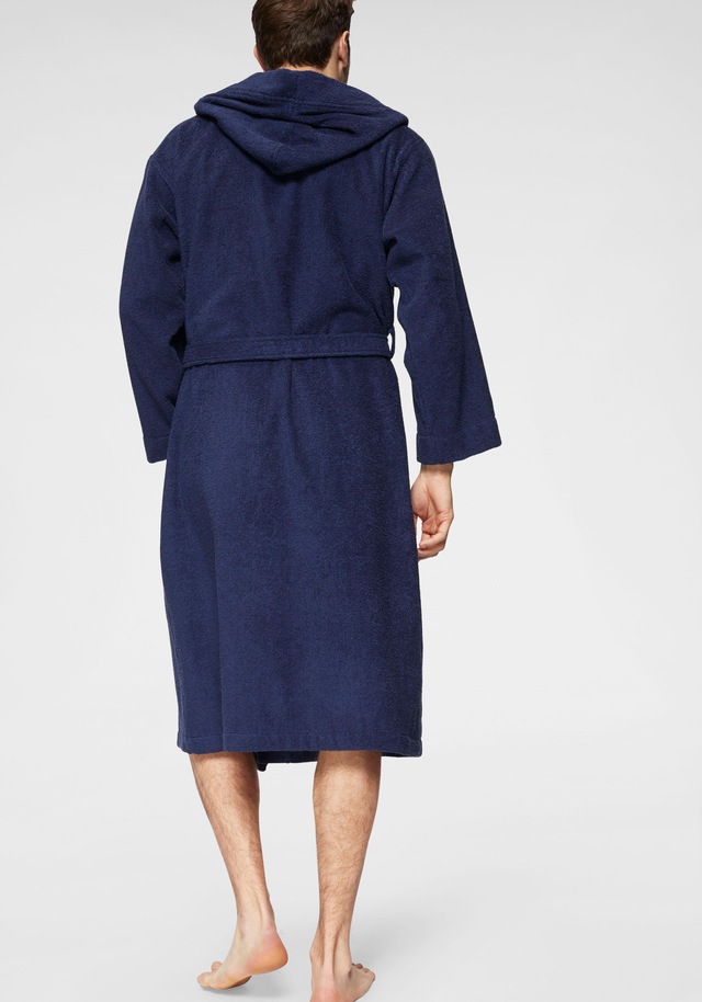 Bruno Banani Unisex-Bademantel »Robby, ideal für Sauna & Spa, Standard, Premium und Überlänge« 1 Stk. Damen & Herren Bademäntel, Baumwolle, mit Taschen, Sauna, XS-3XL
