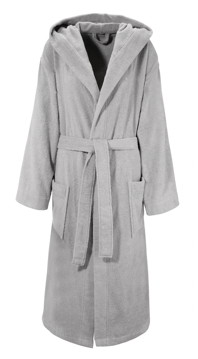 Bruno Banani Unisex-Bademantel »Robby, ideal für Sauna & Spa, Standard, Premium und Überlänge« 1 Stk. Damen & Herren Bademäntel, Baumwolle, mit Taschen, Sauna, XS-3XL
