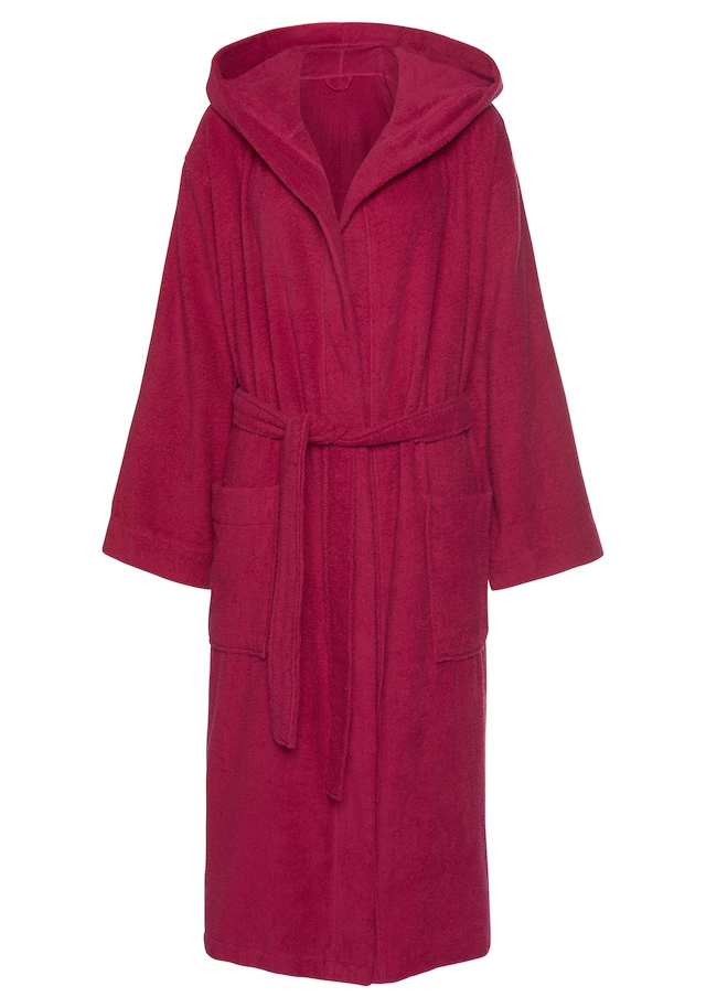 Bruno Banani Unisex-Bademantel »Robby, ideal für Sauna & Spa, Standard, Premium und Überlänge« 1 Stk. Damen & Herren Bademäntel, Baumwolle, mit Taschen, Sauna, XS-3XL
